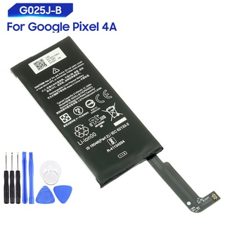 Original G025J-B Battery For Google Pixel 4A Genuine Replacement Phone Battery 3080mAh + Free Tools