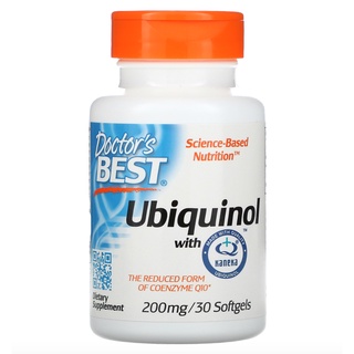 Doctors Best, Ubiquinol with Kaneka 200 mg 30 Softgels