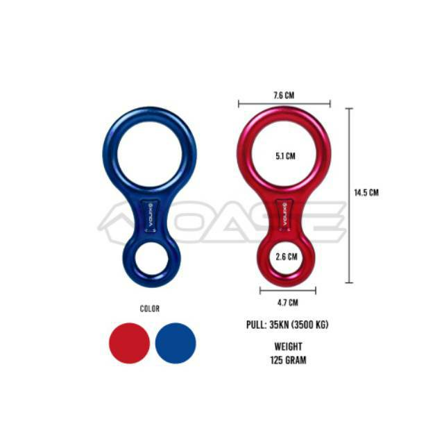 Carabiner Xinda รูปที่ 8 35KN XD8601 Rock Climbing Safety Strong Light