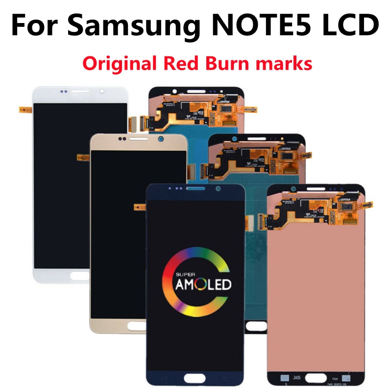 LCD สําหรับ SAMSUNG Galaxy Note 5 จอแสดงผล LCD หน้าจอสัมผัสสําหรับ SAMSUNG N920A N9200 SM-N920 N920C