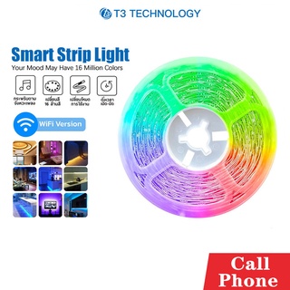 ไฟเส้น LED T3 Smart Strip Light ไฟเส้นแอลอีดีอัจฉริยะ ไฟเส้นตกแต่งห้อง LED ไฟประดับ ปรับได้มากถึง 16 ล้านสี (อะแดปเตอร์)