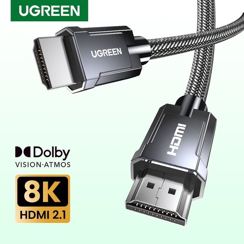 [ส่งไวจากไทย] สาย HDMI 2.1 Cable เคเบิล UGREEN Zinc Alloy / Nylon 8k/ 60hz 4k/120hz 48gbps HDCP 2.2