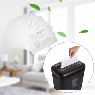 12PCS Paper Shredder Lubricant Sheets Shredder Lubricating Oil Portable Paper Type Lubricating Oil for