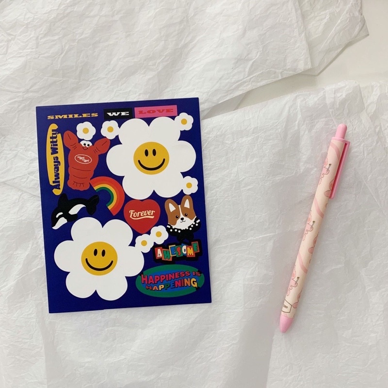 พร้อมส่ง wiggle wiggle สติกเกอร์ตกแต่ง Decore Sticker