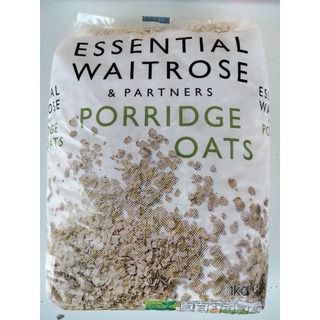 Essential Waitrose Porridge Oats ข้าวโอ๊ต กึ่งสำเร็จรูป 1000 กรัม ราคาโดนใจ