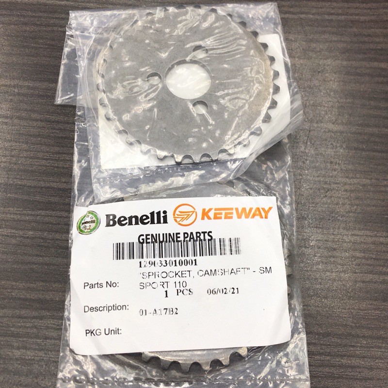 BENELLI SM SPORT CAM GEAR ASSY 32T SPROCKET CAM GIGI GEAR SMSPORT SM-SPORT BENELLI