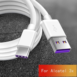 For Alcatel 3X Usb Cable 1M Data Line Type-c Super Fast Charge Quick Charging Cable