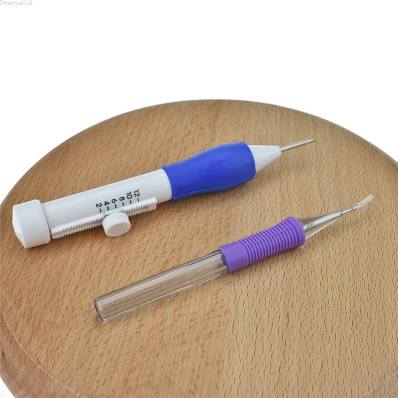 Dharma New DIY Magic Embroidery Pen Set Punch Needle Stitching Knitting ...