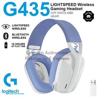 Logitech G435 Lightspeed Wireless Gaming Headset (Off White &amp; Lilac) หูฟังเกมมิ่งไร้สาย ของแท้ ประกันศูนย์ 2ปี