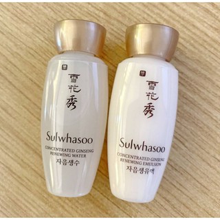 Sulwhasoo Concentrated Ginseng Renewing Emulsion&amp;Water 15mlx2