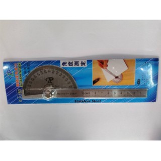 Protractor ฉากครึ่งวงกลม Stainless Steel NO.5001 ขนาด10 CM.