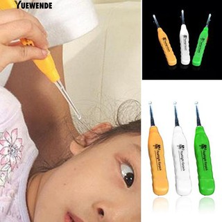 ‴ไฟฉาย LED ปลอดภัย Earpick Handle สุขภาพหูทำความสะอาด Earwax Remover Curette