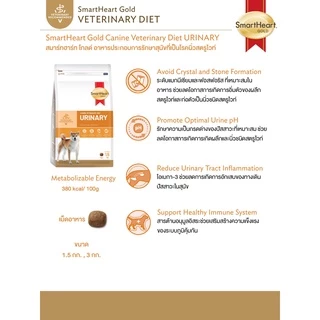 [1.5kg][2แบบ] อาหารสุนัข SmartHeart Gold Renal และ Urinary อาหารแมว โรคไต และ โรคนิ่ว