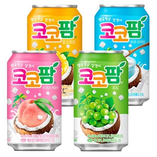 พร้อมส่ง 코코팜 น้ำผลไม้ผสมวุ้นมะพร้าว Haitai Coco Palm Flavour Drink 340ml.