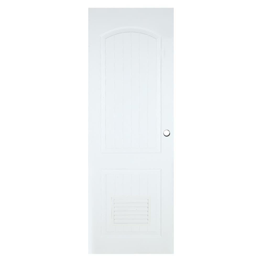 ประตูห้องน้ำ ประตูห้องน้ำUPVC AZLE PZLS01เกล็ด 70X200 ซม. สีขาว ประตู วงกบ ประตู หน้าต่าง UPVC DOOR AZLE PZLS01 70X200CM