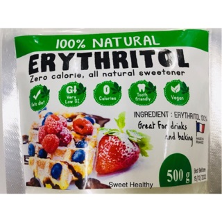 ถูกที่สุด190/ถุง 500กรัม นำ้ตาลคีโตแท้💯%อิริทริทอล นำเข้าฝรั่งเศสแท้ นำ้ตาลสำหรับคนทานคีโต 100%ธรรมชาติ💥ส่งเร็วมากกกก👌