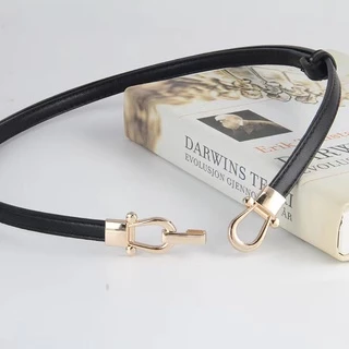 พร้อมส่ง!! เข็มขัดหนังปรับระดับได้ แบบยืดหยุ่นสำหรับผู้หญิง แฟชั่นสไตล์วินเทจ เก๋ๆ ( P18 )