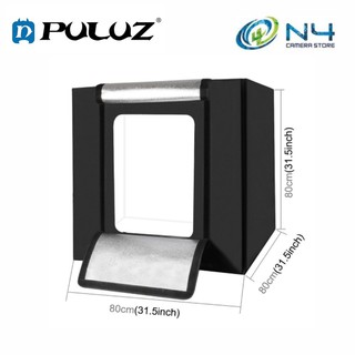 Puluz ไฟสีขาว ไฟสตูดิโอถ่ายภาพ ไฟ LED เต็นท์ สตูดิโอถ่ายภาพ ซอฟท์บ็อกซ์ LED สินค้าเคส LED (80 ซม. x 80 ซม. x 80 ซม.)