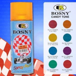 สีสเปรย์ bosny candy tone สำหรับมอเตอไซด์