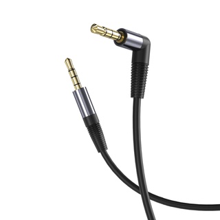 สายAUX พร้อมไมโคโฟน XO-NB-R205 สายเสียงลำโพง สายแจ็ค3.5มม. แจ็คหัวงอ90 ํ เชื่อมต่อกับมือถือเข้าลำโพงรถยนต์ ยาว1เมตร