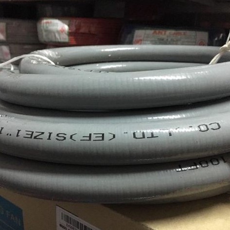 ท่อเฟค กันน้ำ สีเทา ตัดแบ่ง 1 เมตร 1/2" (4หุน) / 3/4" (6หุน) / 1" ความยาว 1 เมตร