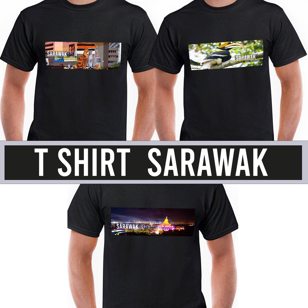 Sarawak Kuching Bumi Kenyalang Dun Cotton T-Shirt ของที่ระลึก