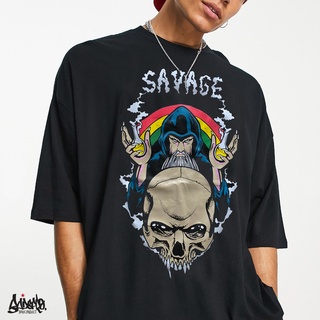 Just Say Bad ® เสื้อ Oversize รุ่น Savage สีดำ ( ลิขสิทธิ์แท้ ) OS