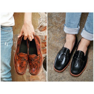 รองเท้าหนัง HOLM รุ่น Premium Londoner Tassel Loafers