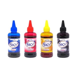 SkyPlus Ink Refill สำหรับ Canon 100ml 4 Color สกายพลัส หมึกเติมสำหรับแคนนอน 100ml 4 สี