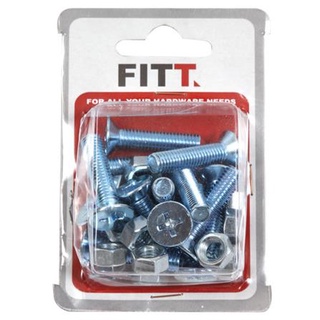 อุปกรณ์ยึดติด สกรูเกลียวมิล JF FITT 8x35 มม. 15 ตัว Screws, Nuts &amp; Washers