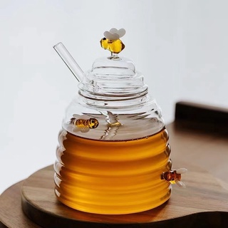 Tempat Jar Toples Kaca Madu Anti Semut Toples Penyimpanan Kedap Udara Toples Makanan Sirup Serbaguna PORTABLE PRAKTIS
