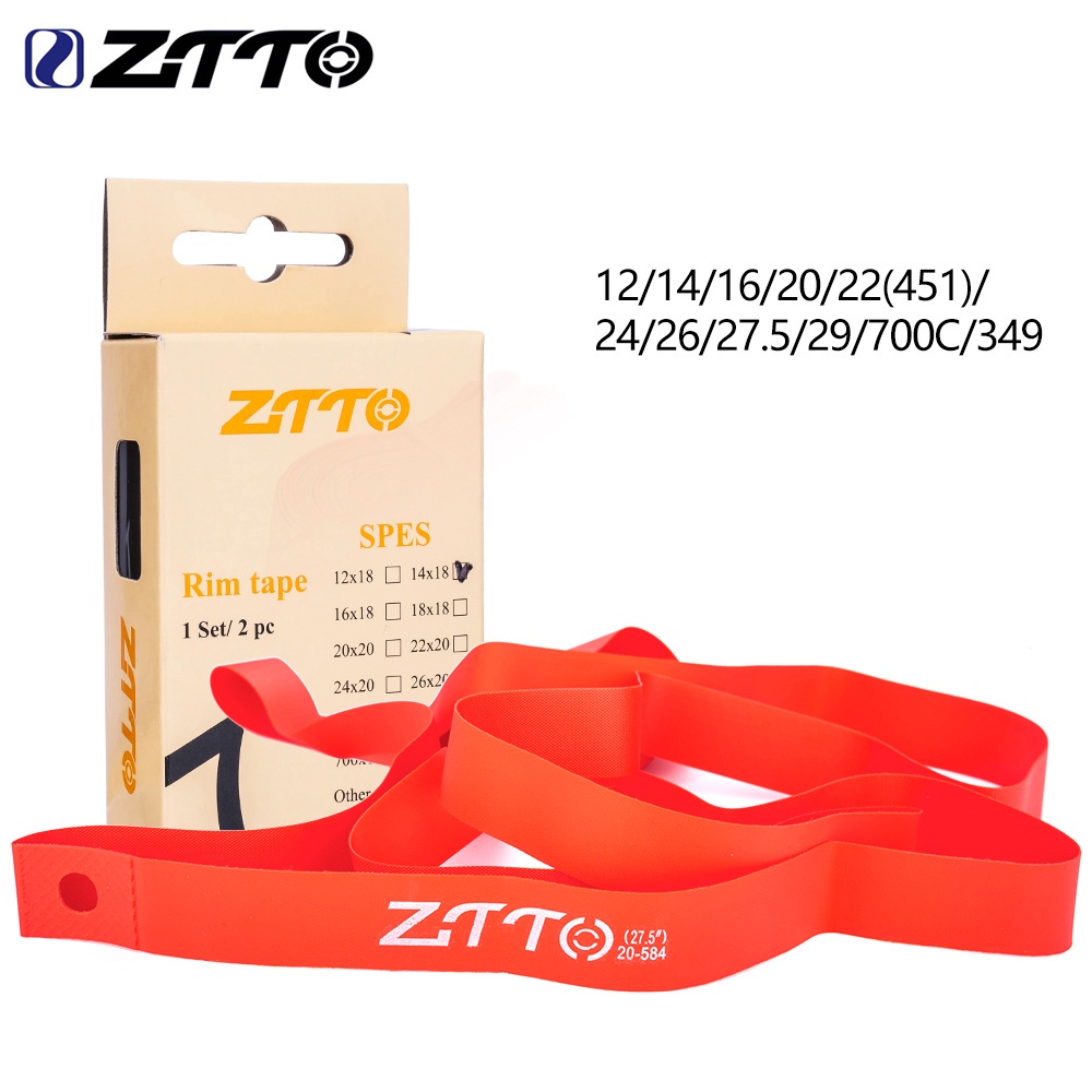 ZTTO 1คู่ จักรยานเสือภูเขา ถนนจักรยานไนล่อนริมเทปยางในสําหรับ12 14 16 20 22 24 26 27.5 29นิ้ว700คจักรยานล้อยางขอบแถบ