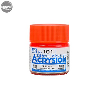 Mr.Hobby MR.ACRYSION COLOR N-101 FLUORESCENT RED 4973028112979 (สี)