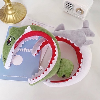 💘พร้อมส่ง💘 ที่คาดผมตุ๊กตาไดโนเสา&amp;ฉลาม 🦖🦈🤍