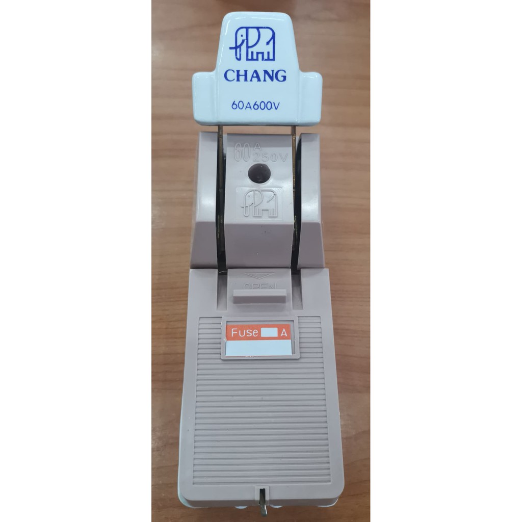 คัทเอาท์ช้างแท้ 2P 60A 600V ตราช้าง