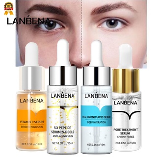 Lanbena เซรั่มเอสเซ้นบํารุงผิวหน้า ลดรูขุมขน ลดสิวหัวดํา 15 มล. (พร้อมส่ง)