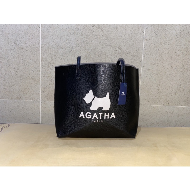 Hitam Original AGATHA PARIS TOTE BAG - สีดํา