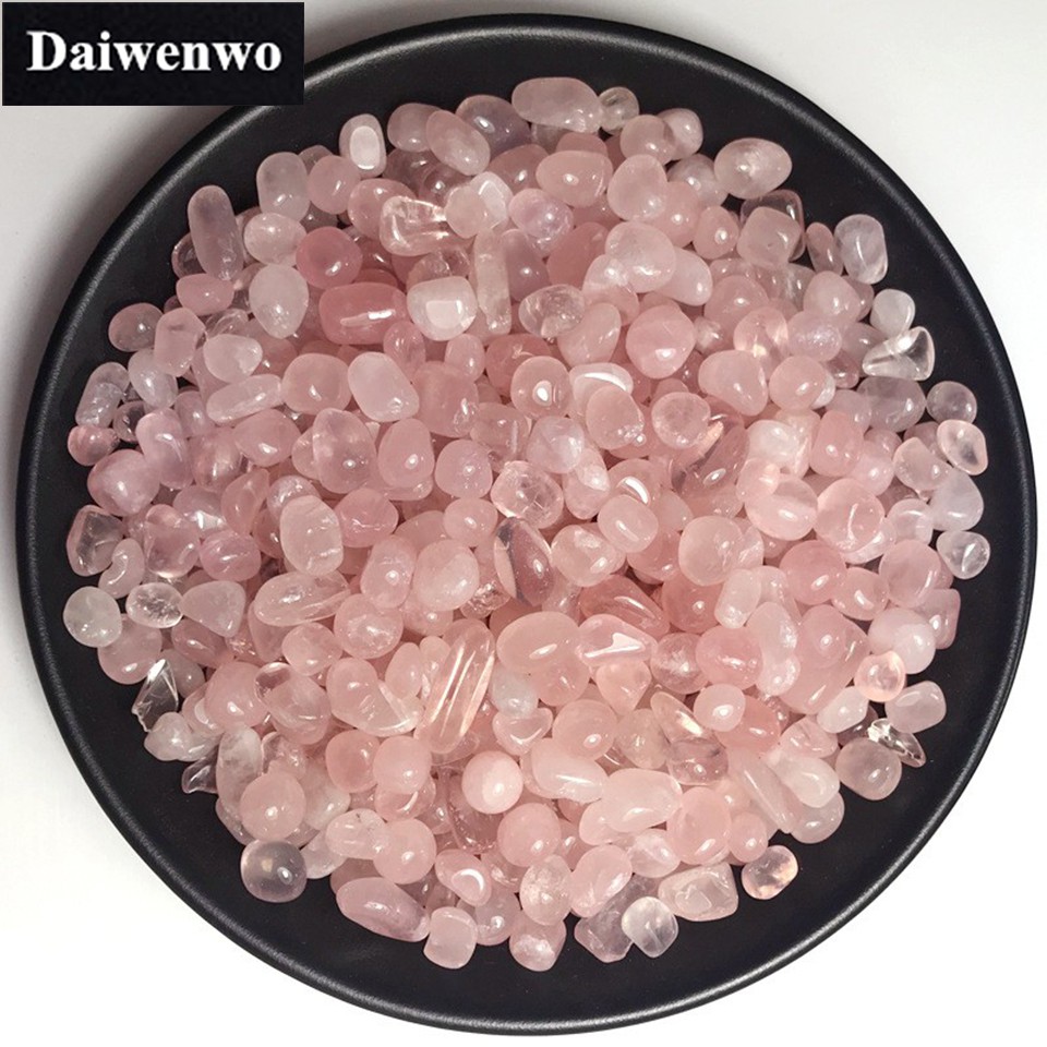 หินคริสตัล สีชมพู สำหรับใส่กระถางต้นไม้ 100 กรัม / แพ็ก