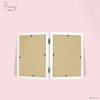 ReadyFrame I กรอบรูปคู่บานพับ 3x4นิ้ว - สีขาว สีดำ I Duo Picture Frame 3x4 Inch