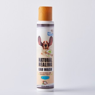 Petsmile Natural Healing Ear Wash Organic Premium 100ml (รักษาไรในหู ทำความสะอาดหูน้องหมา)