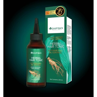 DIPSO Herbal Hair Tonic Anti-Hair Faall Oil Control 100ml. ดิ๊พโซ่ เฮอร์เบิล แฮร์ โทนิค สูตร แอนตี้ ฟอล ออยล์ คอนโทรล