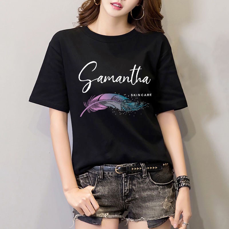 New Collection เสื้อยืดคอกลมลายเเฟชั่นน่ารัก T-751
