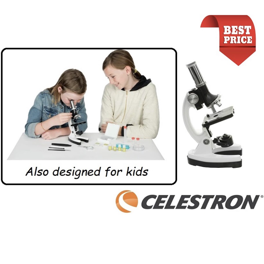 ของแท้100% Celestron 100x / 600x / 1200x Biological Microscope Kit กล้องจุลทรรศน์ สำหรับเด็ก