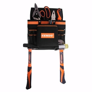 KENDO 90126 กระเป๋าเครื่องมือไร้สาย 8 ช่อง ขนาด 29x27 cm. | SKI OFFICIAL