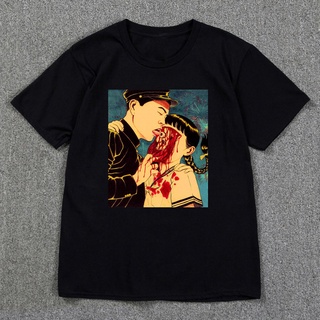 เสื้อยืดแขนสั้น พิมพ์ลายอนิเมะ Suehiro Maruo Eyeball Lick Guro Junji Ito สไตล์ญี่ปุ่น สําหรับผู้ชาย และผู้หญิงสามารถปรับ