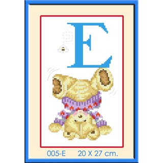 ชุดปักครอสติช iamcrossstitch รหัสสินค้า E  ขนาด 20x27 cm.