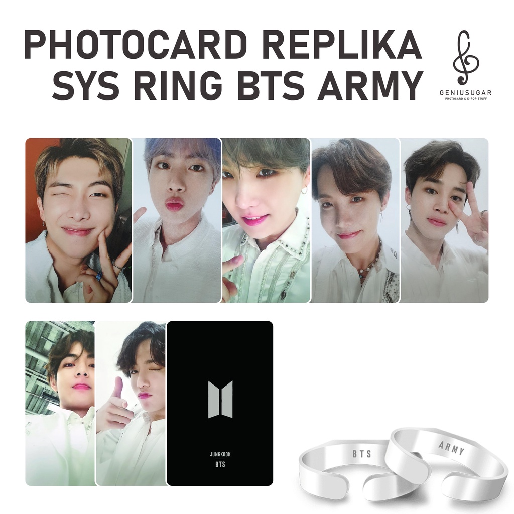 REPLIKA [BTS SYS RING PHOCARD] UNOFFICIAL PHOTOCARD REPLICA SYS RING PHOTOCARD