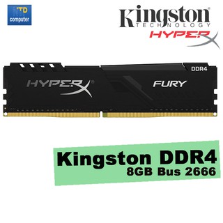 16GB DDR4/2666 RAM PC (แรม) KINGSTON HyperX (สีดำ) ของใหม่ประกัน LT