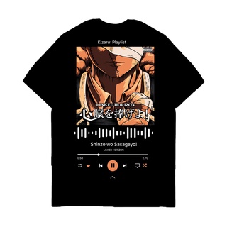 เสื้อยืดโอเวอร์ไซส์เสื้อยืด พิมพ์ลาย Kizaru Music Series Attack on Titan SASAGEYO สําหรับผู้ชายS-3XL