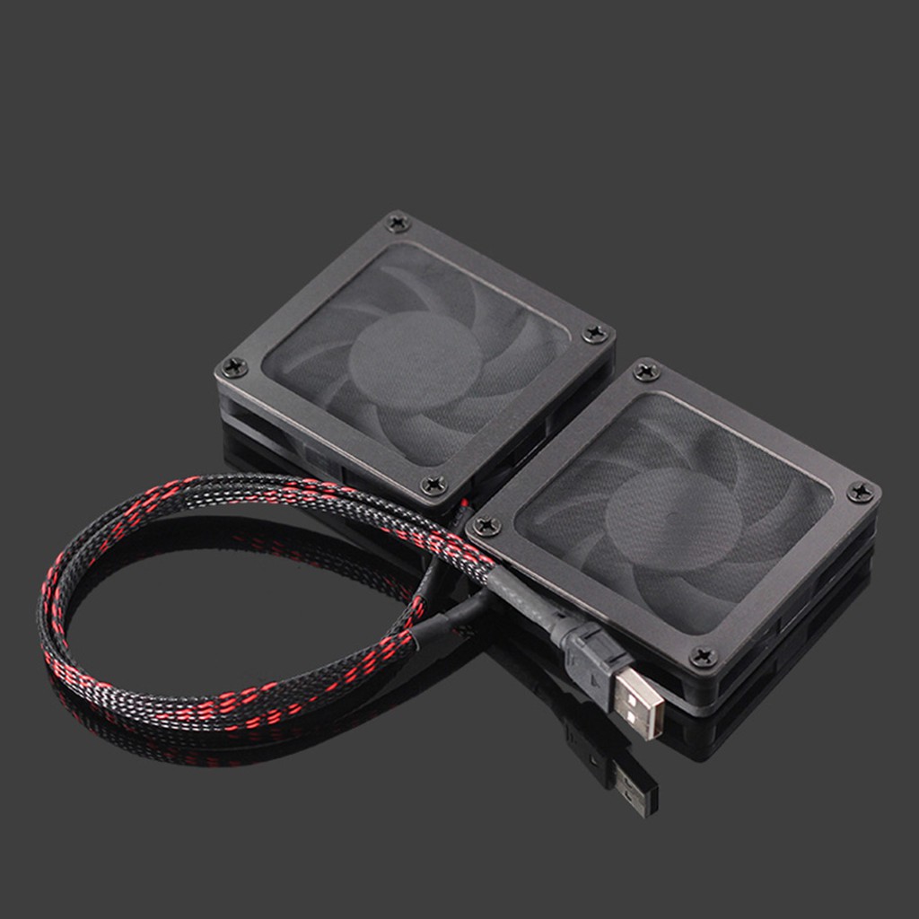 7cm dual fan USB DC 5V router cooling fan is suitable for routers